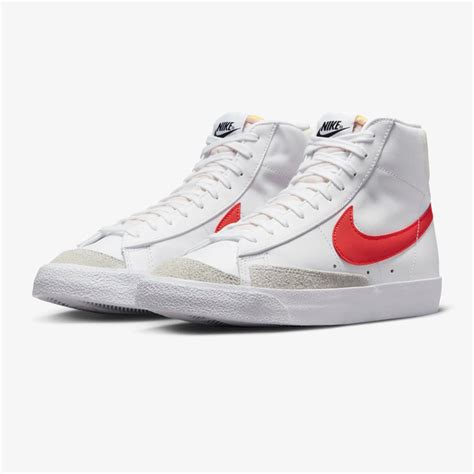 nike blazer wit rood heren|Wit Blazer Schoenen (13) .